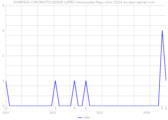 DOMINGA COROMOTO LEONZI LOPEZ (Venezuela) Page visits 2024 
