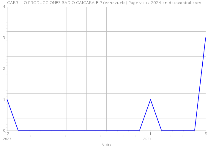 CARRILLO PRODUCCIONES RADIO CAICARA F.P (Venezuela) Page visits 2024 