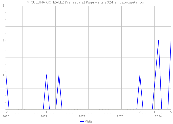 MIGUELINA GONZALEZ (Venezuela) Page visits 2024 