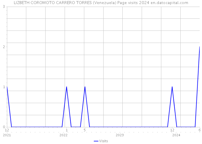 LIZBETH COROMOTO CARRERO TORRES (Venezuela) Page visits 2024 