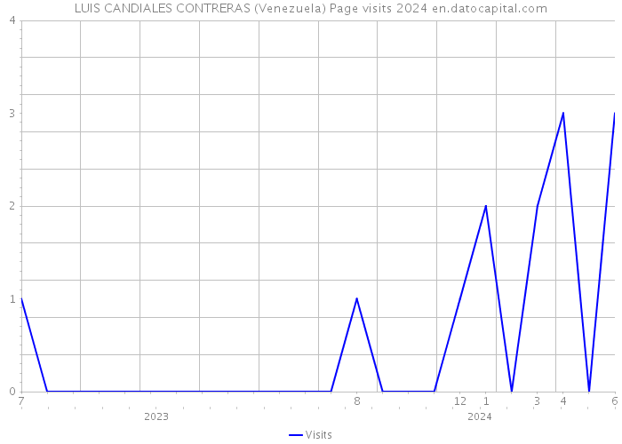 LUIS CANDIALES CONTRERAS (Venezuela) Page visits 2024 