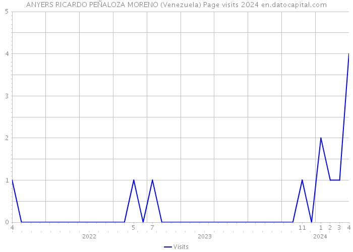ANYERS RICARDO PEÑALOZA MORENO (Venezuela) Page visits 2024 