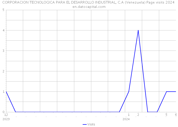 CORPORACION TECNOLOGICA PARA EL DESARROLLO INDUSTRIAL, C.A (Venezuela) Page visits 2024 