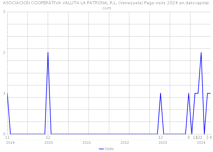 ASOCIACION COOPERATIVA VALLITA LA PATRONA, R.L. (Venezuela) Page visits 2024 