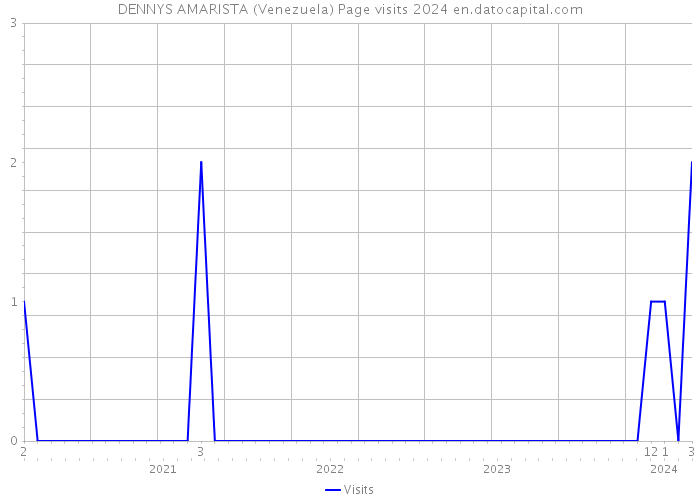DENNYS AMARISTA (Venezuela) Page visits 2024 