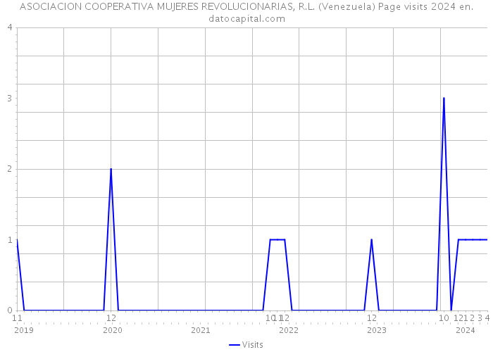 ASOCIACION COOPERATIVA MUJERES REVOLUCIONARIAS, R.L. (Venezuela) Page visits 2024 