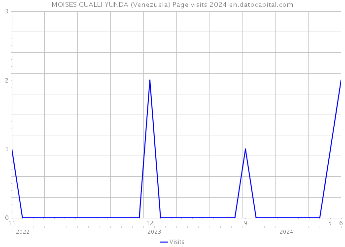 MOISES GUALLI YUNDA (Venezuela) Page visits 2024 