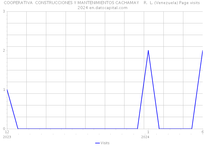 COOPERATIVA CONSTRUCCIONES Y MANTENIMIENTOS CACHAMAY R. L. (Venezuela) Page visits 2024 