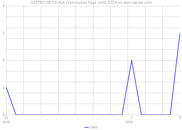 CASTRO DE DAVILA (Venezuela) Page visits 2024 