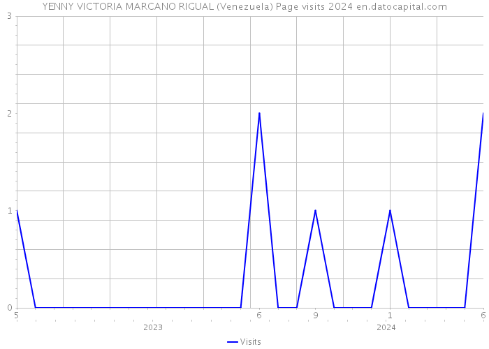 YENNY VICTORIA MARCANO RIGUAL (Venezuela) Page visits 2024 