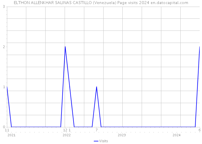 ELTHON ALLENKHAR SALINAS CASTILLO (Venezuela) Page visits 2024 