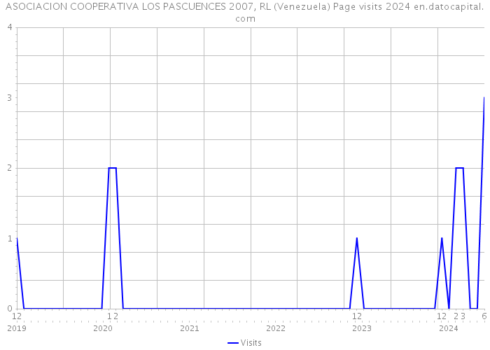 ASOCIACION COOPERATIVA LOS PASCUENCES 2007, RL (Venezuela) Page visits 2024 
