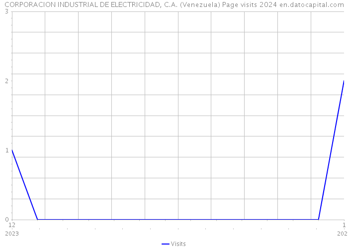 CORPORACION INDUSTRIAL DE ELECTRICIDAD, C.A. (Venezuela) Page visits 2024 
