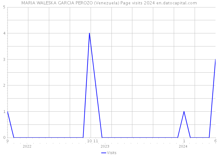 MARIA WALESKA GARCIA PEROZO (Venezuela) Page visits 2024 