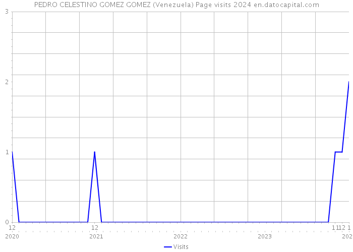 PEDRO CELESTINO GOMEZ GOMEZ (Venezuela) Page visits 2024 