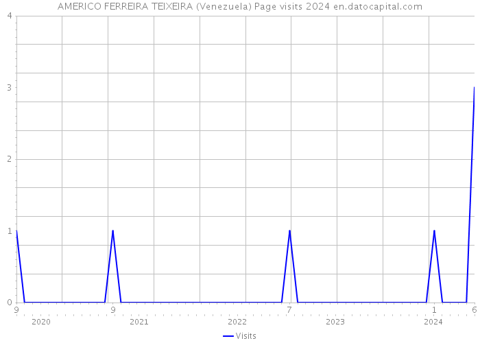 AMERICO FERREIRA TEIXEIRA (Venezuela) Page visits 2024 