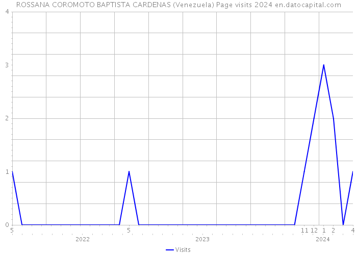 ROSSANA COROMOTO BAPTISTA CARDENAS (Venezuela) Page visits 2024 