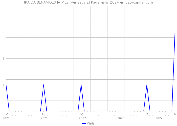 IRAIDA BENAVIDES JAIMES (Venezuela) Page visits 2024 
