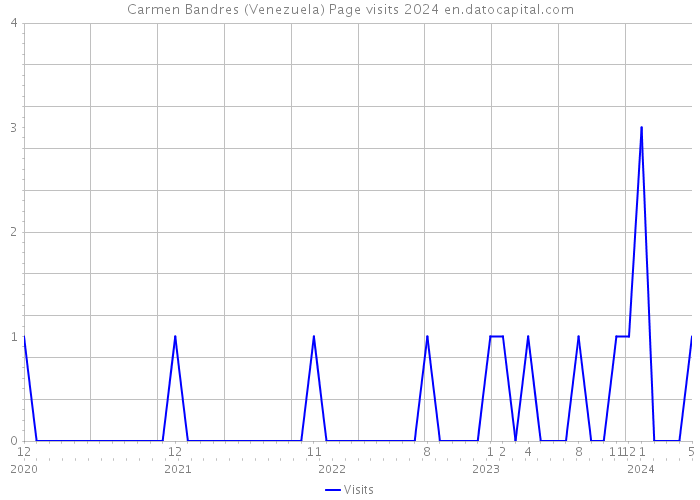Carmen Bandres (Venezuela) Page visits 2024 