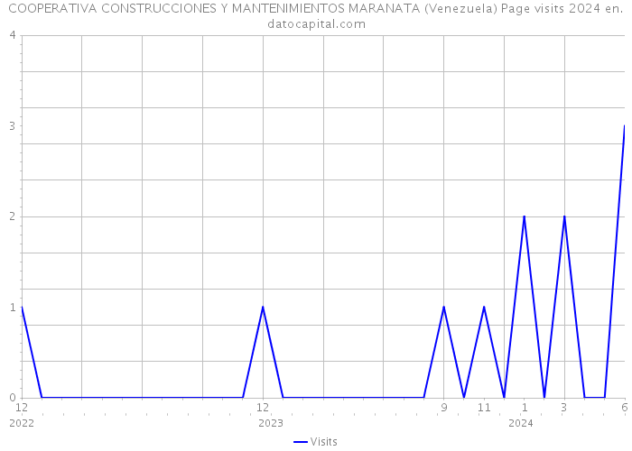 COOPERATIVA CONSTRUCCIONES Y MANTENIMIENTOS MARANATA (Venezuela) Page visits 2024 
