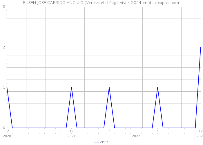 RUBEN JOSE GARRIDO ANGULO (Venezuela) Page visits 2024 