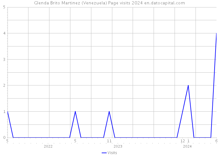 Glenda Brito Martinez (Venezuela) Page visits 2024 