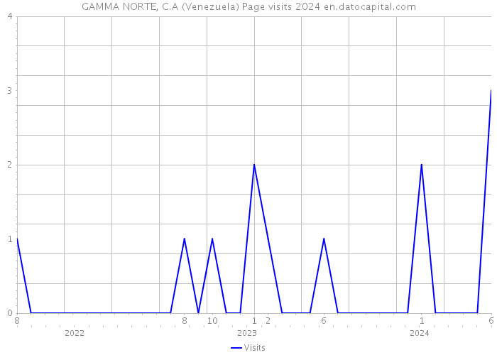 GAMMA NORTE, C.A (Venezuela) Page visits 2024 