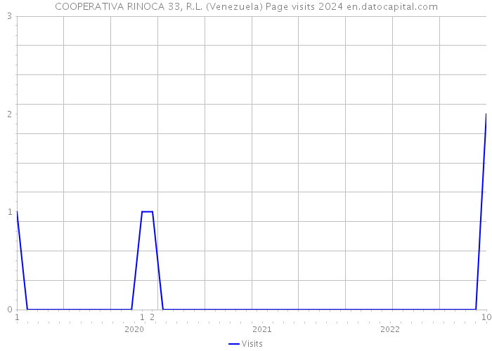 COOPERATIVA RINOCA 33, R.L. (Venezuela) Page visits 2024 