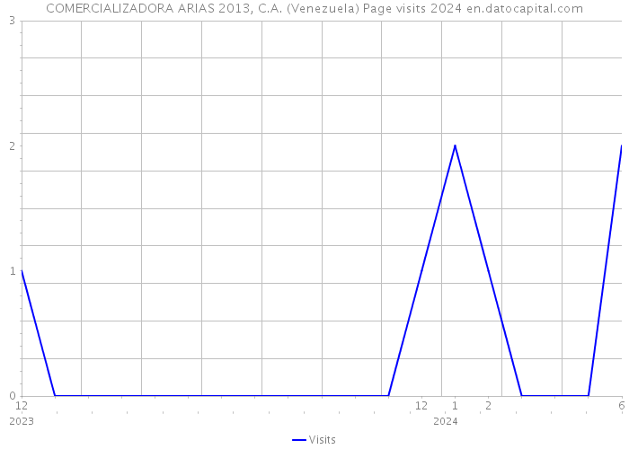 COMERCIALIZADORA ARIAS 2013, C.A. (Venezuela) Page visits 2024 