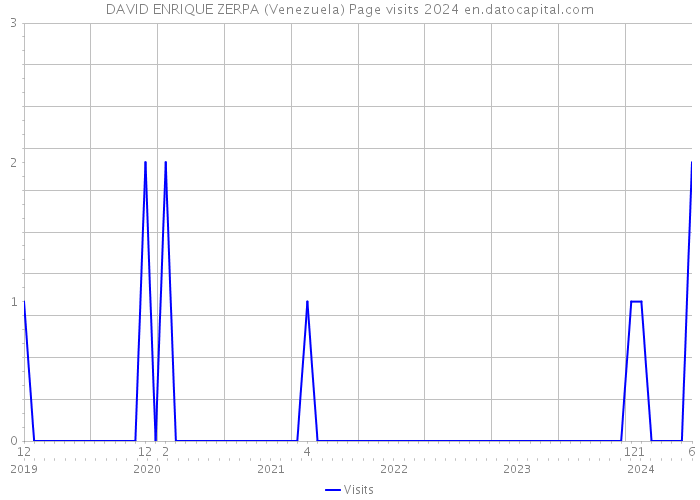 DAVID ENRIQUE ZERPA (Venezuela) Page visits 2024 
