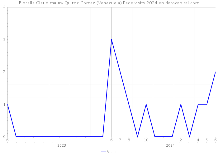 Fiorella Glaudimaury Quiroz Gomez (Venezuela) Page visits 2024 