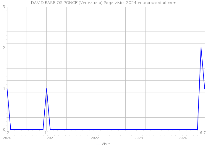 DAVID BARRIOS PONCE (Venezuela) Page visits 2024 