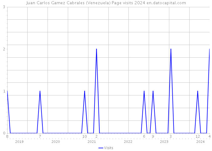 Juan Carlos Gamez Cabrales (Venezuela) Page visits 2024 
