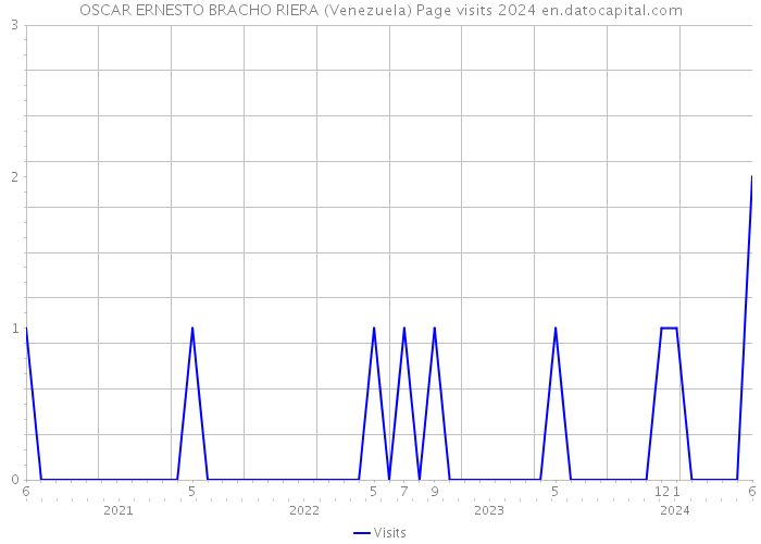 OSCAR ERNESTO BRACHO RIERA (Venezuela) Page visits 2024 