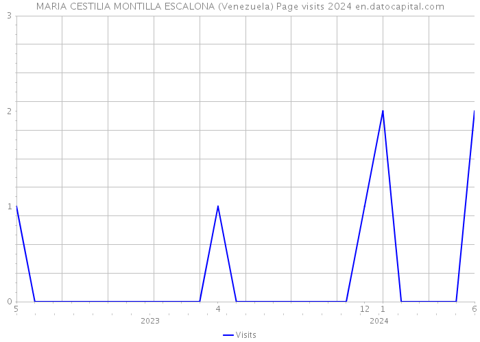 MARIA CESTILIA MONTILLA ESCALONA (Venezuela) Page visits 2024 