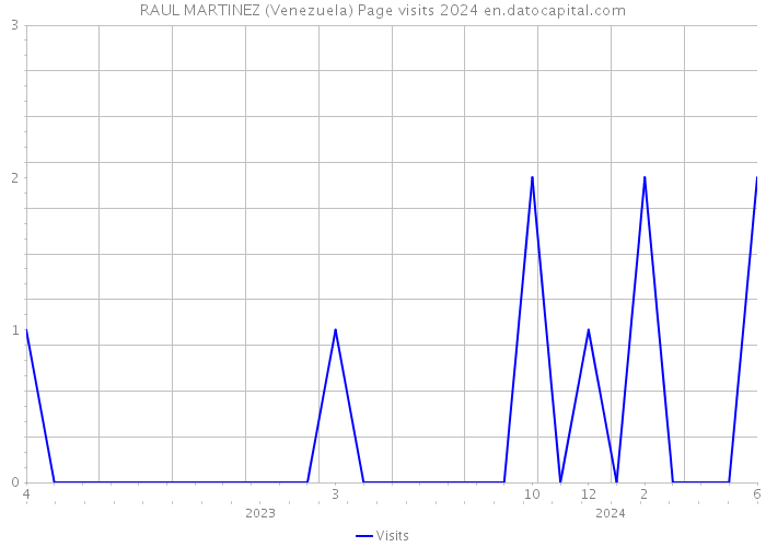 RAUL MARTINEZ (Venezuela) Page visits 2024 