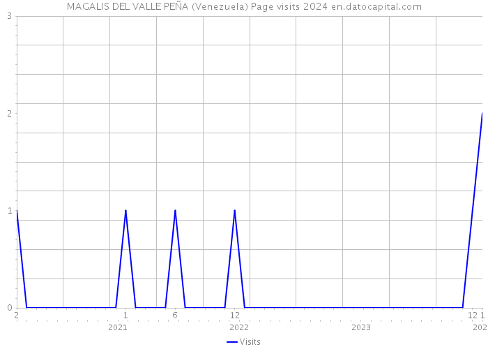 MAGALIS DEL VALLE PEÑA (Venezuela) Page visits 2024 