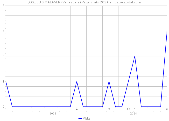 JOSE LUIS MALAVER (Venezuela) Page visits 2024 