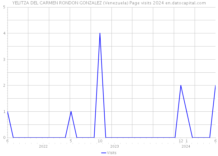 YELITZA DEL CARMEN RONDON GONZALEZ (Venezuela) Page visits 2024 