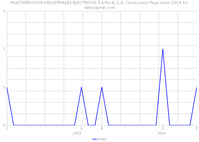 MULTISERVICIOS INDUSTRIALES ELECTRICOS S.A.M.I.E.,C.A. (Venezuela) Page visits 2024 