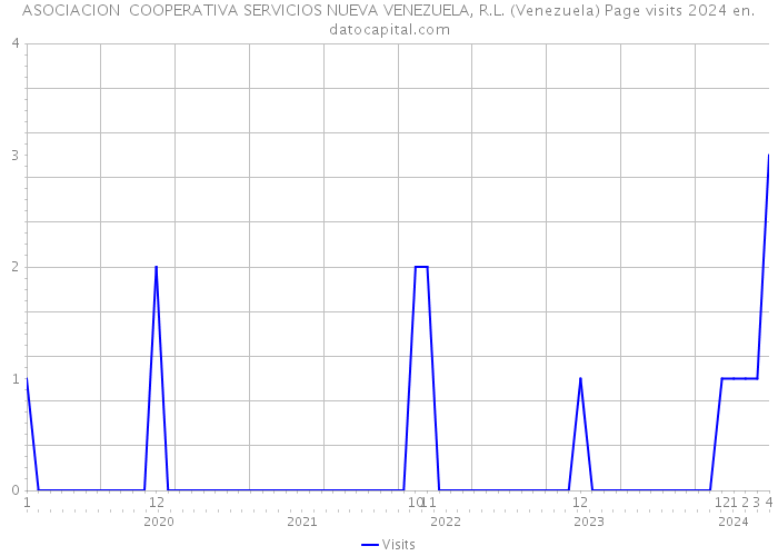 ASOCIACION COOPERATIVA SERVICIOS NUEVA VENEZUELA, R.L. (Venezuela) Page visits 2024 
