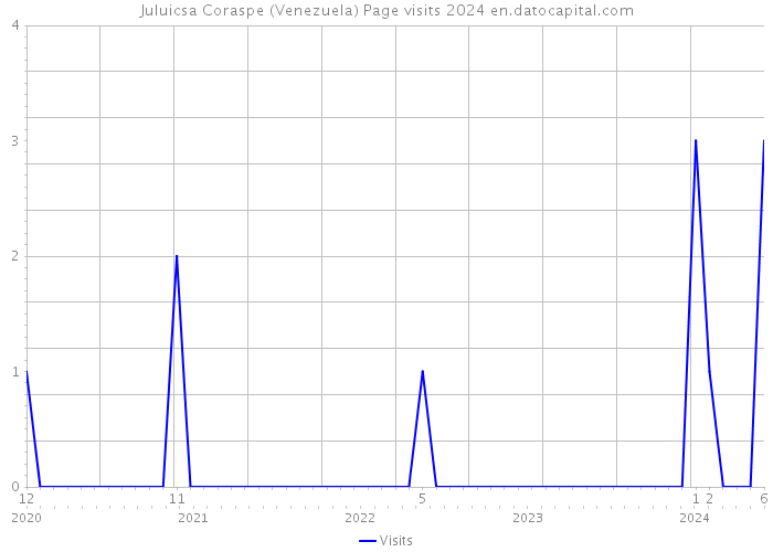 Juluicsa Coraspe (Venezuela) Page visits 2024 