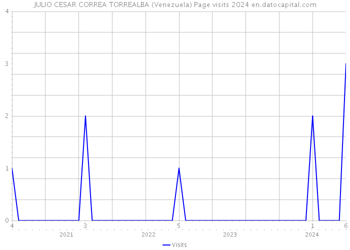 JULIO CESAR CORREA TORREALBA (Venezuela) Page visits 2024 