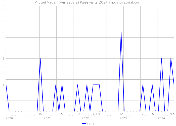 Miguel Vadell (Venezuela) Page visits 2024 