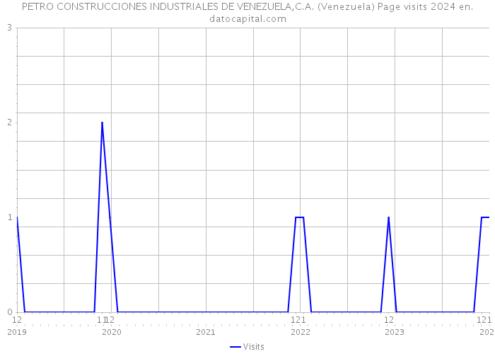 PETRO CONSTRUCCIONES INDUSTRIALES DE VENEZUELA,C.A. (Venezuela) Page visits 2024 