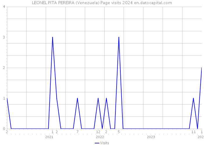 LEONEL PITA PEREIRA (Venezuela) Page visits 2024 