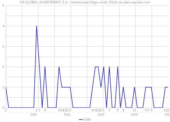 HS GLOBAL INVESTMENT, S.A. (Venezuela) Page visits 2024 