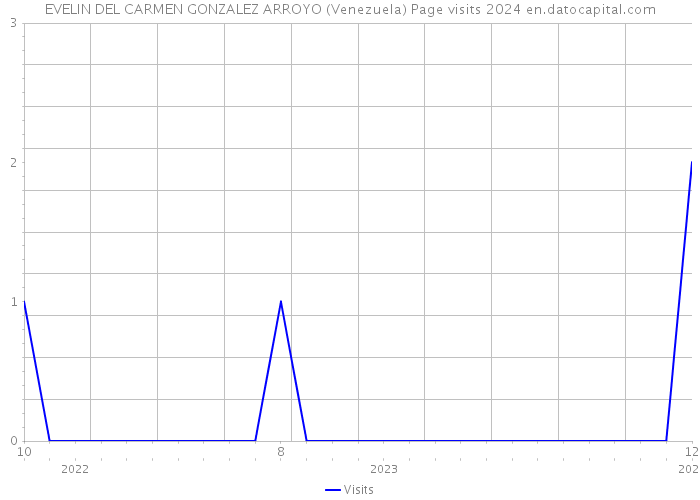 EVELIN DEL CARMEN GONZALEZ ARROYO (Venezuela) Page visits 2024 
