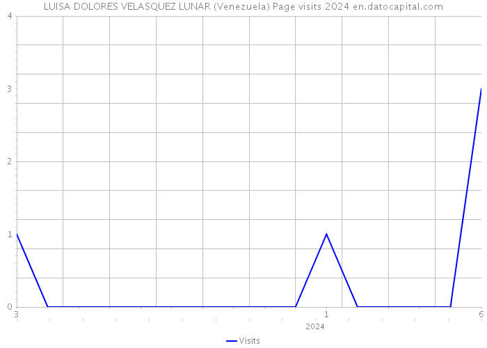 LUISA DOLORES VELASQUEZ LUNAR (Venezuela) Page visits 2024 