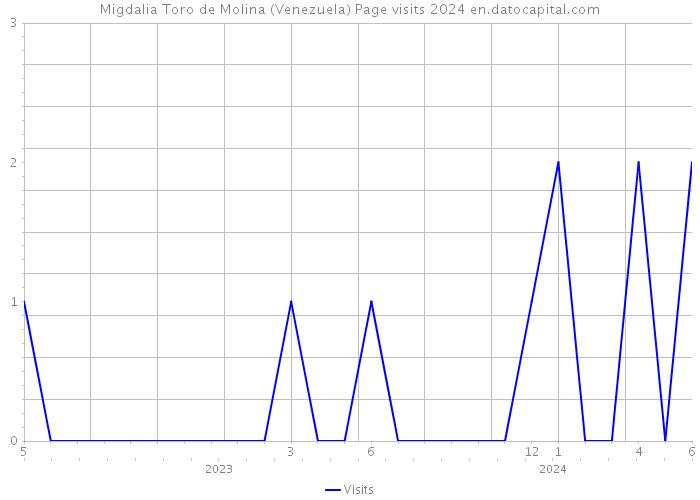 Migdalia Toro de Molina (Venezuela) Page visits 2024 